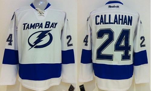 Lightning #24 Ryan Callahan White Stitched Jersey - Zenithce