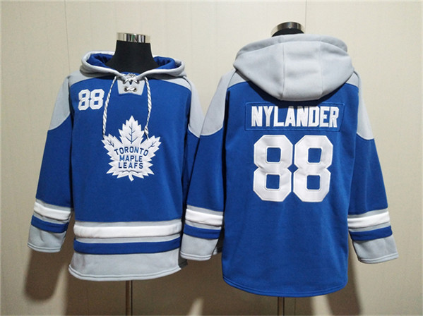 Toronto Maple Leafs #88 William Nylander Blue Ageless Must-Have Lace-Up Pullover Hoodie - Zenithce