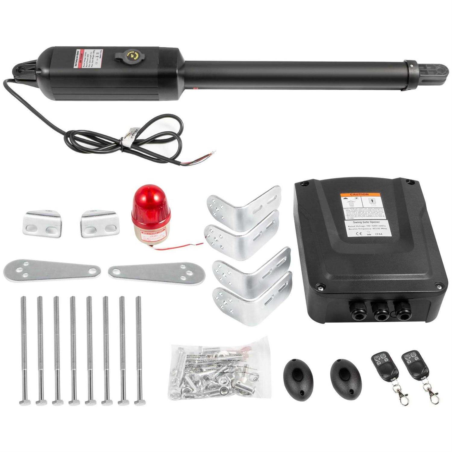 VEVOR Automatic Gate Opener Swing Gate Opener 551lbs & 16.4ft Length Door Remote LBKMJ550B1G365001V1 - Zenithce
