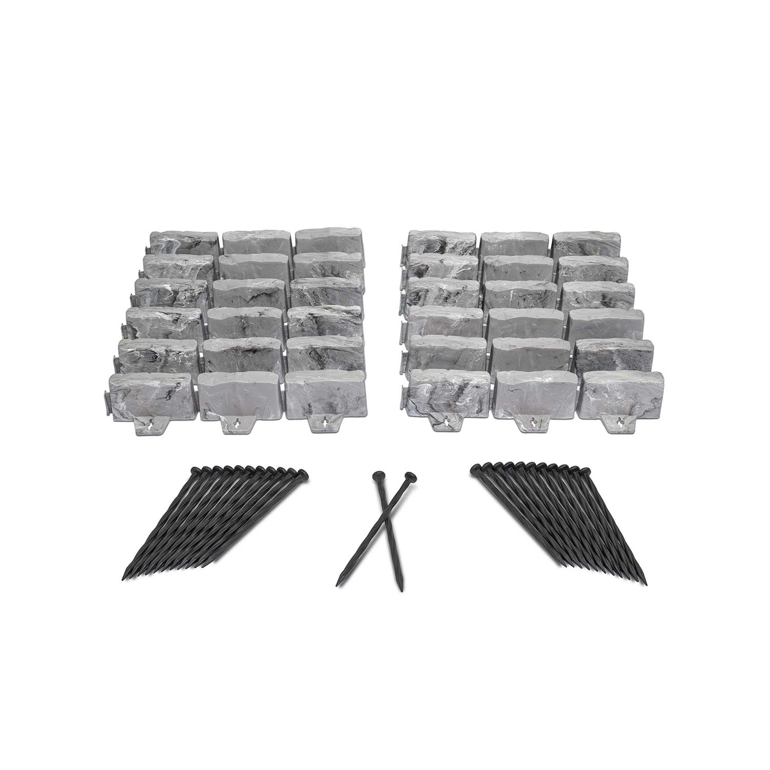 EasyFlex No-Dig Landscape Edging with Anchoring Spikes - Zenithce
