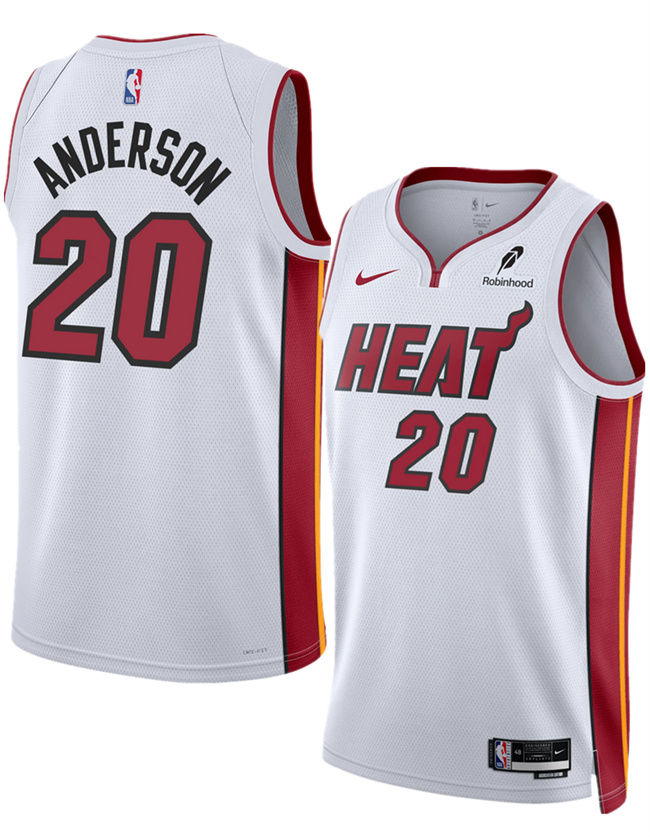 Miami Heat #20 Kyle Anderson White 2025 Association Edition Swingman Stitched Jersey - Zenithce