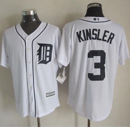 Tigers #3 Ian Kinsler White New Cool Base Stitched Jersey - Zenithce