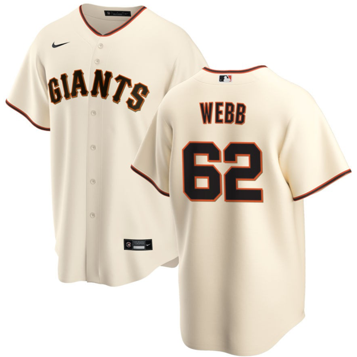 San Francisco Giants #62 Logan Webb Cream Cool Base Stitched Jersey - Zenithce