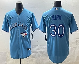 Toronto Blue Jays #30 Alejandro Kirk Light Blue Cool Base Stitched Jersey - Zenithce