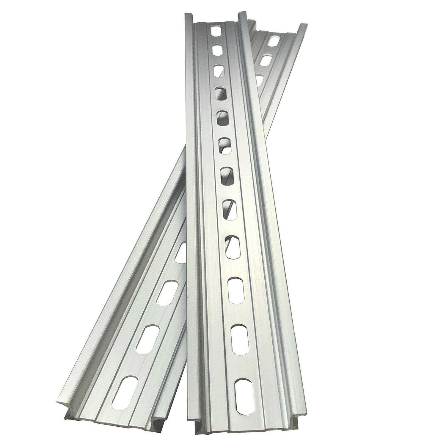 Ici T&g 2 Pieces Din Rail Slotted Aluminum Rohs 10 With 4 Stainless S - Zenithce
