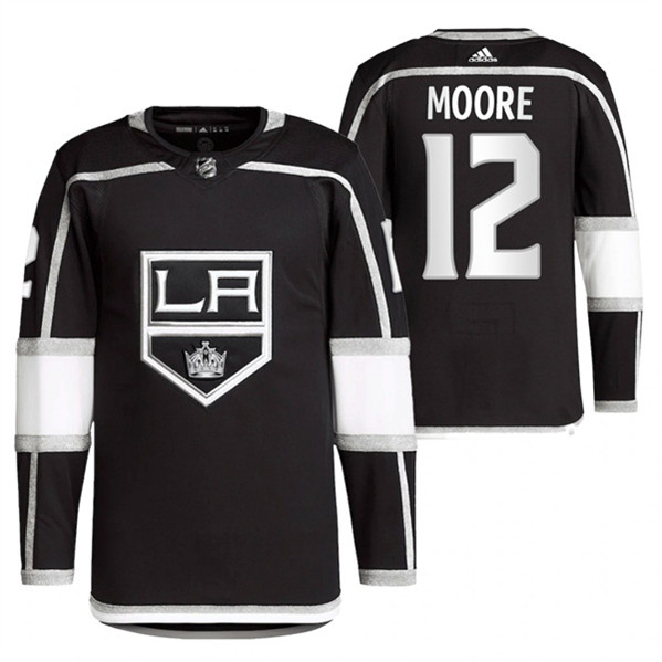 Los Angeles Kings #12 Trevor Moore Black Stitched Jersey - Zenithce