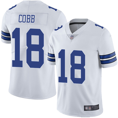 Dallas Cowboys #18 Randall Cobb White Vapor Untouchable Limited Stitched Jersey - Zenithce