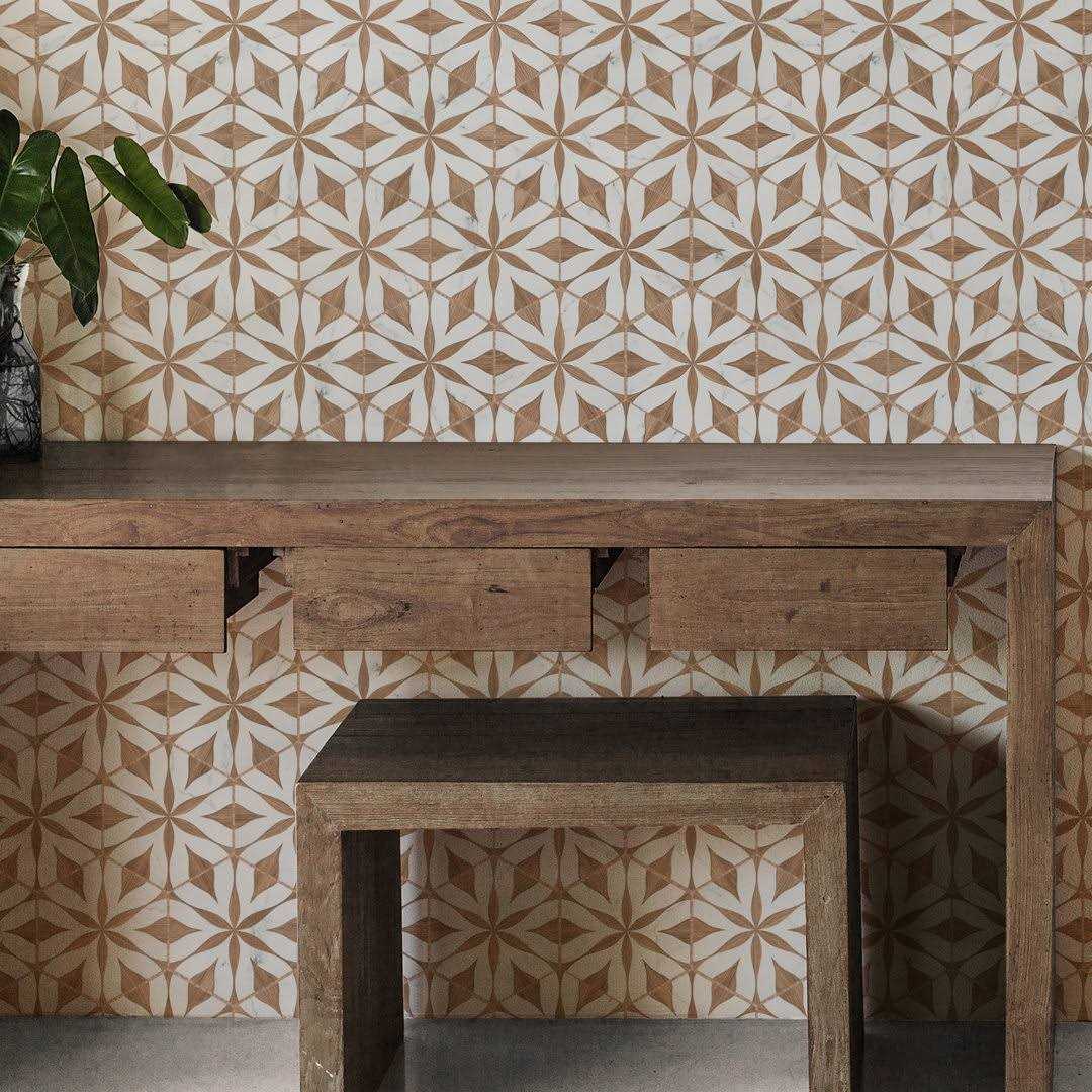 Merola Tile Llama Arte Loire Verso 9-3/4 in. x 9-3/4 in. Porcelain Floor and Wall Tile - Zenithce