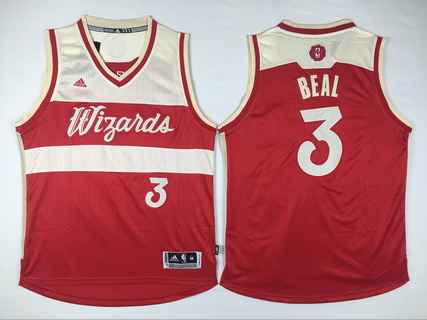 Washington Wizards #3 Bradley Beal Revolution 30 Swingman 2015 Christmas Day Red Jersey - Zenithce