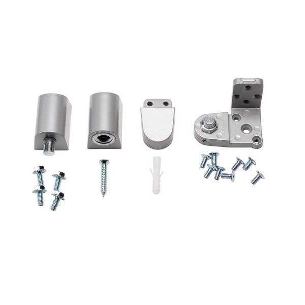 Global Door Controls 4 in. x 4 in. Satin Nickel Spring Hinge With 5/8in Radius CPS4040-5/8-US15-3 - Zenithce