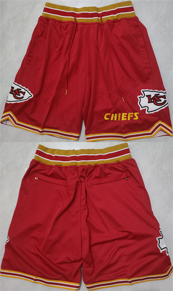 Kansas City Chiefs Red Shorts (Run Small) - Zenithce