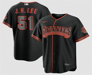San Francisco Giants #51 Jung Hoo Lee Black 2026 Alternate Stadium Stitched Jersey - Zenithce