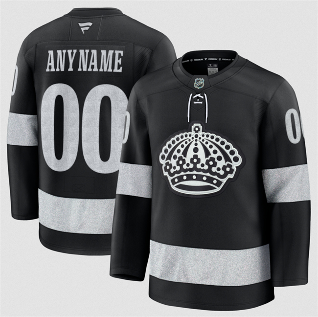 Los Angeles Kings Custom Black Alternate Stitched Jersey - Zenithce