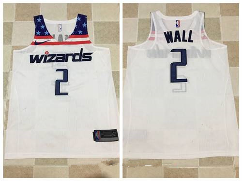 Washington Wizards #2 John Wall White 2017-2018 Swingman Stitched Jersey - Zenithce