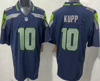 Seattle Seahawks #10 Cooper Kupp Limited Navy FUSE Vapor Jersey - Zenithce