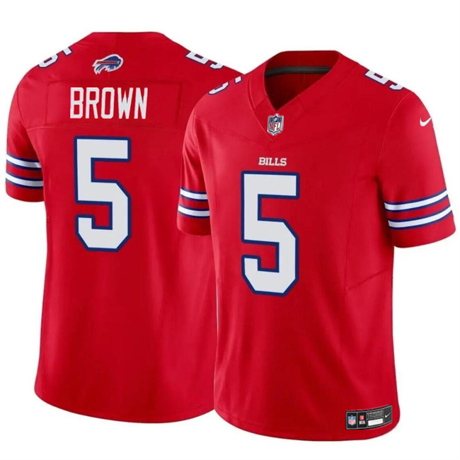 Buffalo Bills #5 Anthony Brown Red 2024 F.U.S.E. Vapor Untouchable Limited Stitched Jersey - Zenithce