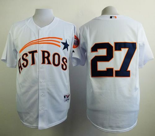 Astros #27 Jose Altuve White 1965 Turn Back The Clock Stitched Jersey - Zenithce