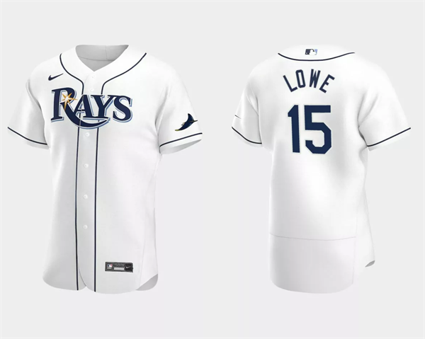 Tampa Bay Rays #15 Josh Lowe White Flex Base Stitched Jersey - Zenithce