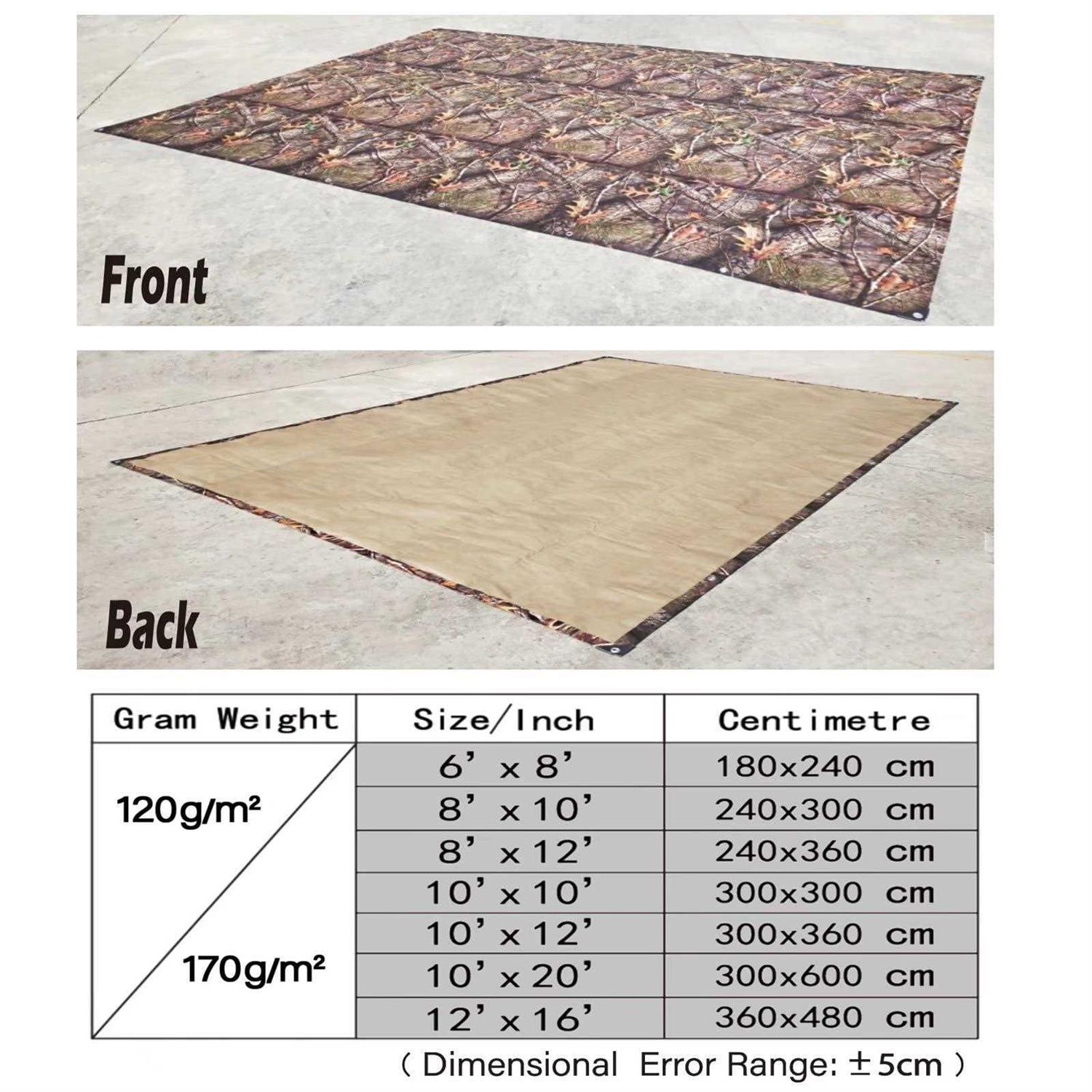 Tongcamo Heavy Duty 8 Mil Tarp Cover Waterproof Uv Resistant Tarpaulin Used for Outdoor - Zenithce