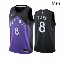 Toronto Raptors 8 Malachi Flynn Purple Swingman 2020 21 Earned Edition Jersey - Zenithce
