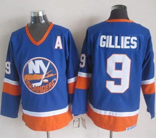 Islanders #9 Clark Gillies Baby Blue CCM Throwback Stitched Jersey - Zenithce