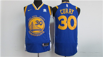 Golden State Warriors #30 Stephen Curry Blue 2017-18 Stitched Jersey - Zenithce