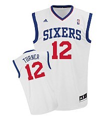 Philadelphia 76ers #12 Evan Turner White Swingman Jersey - Zenithce