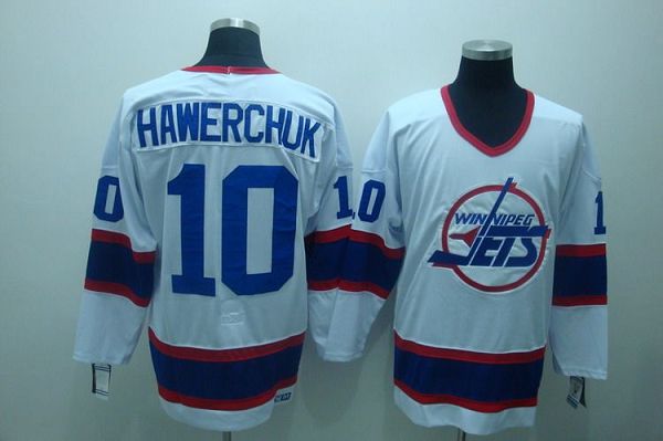 Jets #10 Dale Hawerchuk Stitched White CCM Throwback Jersey - Zenithce