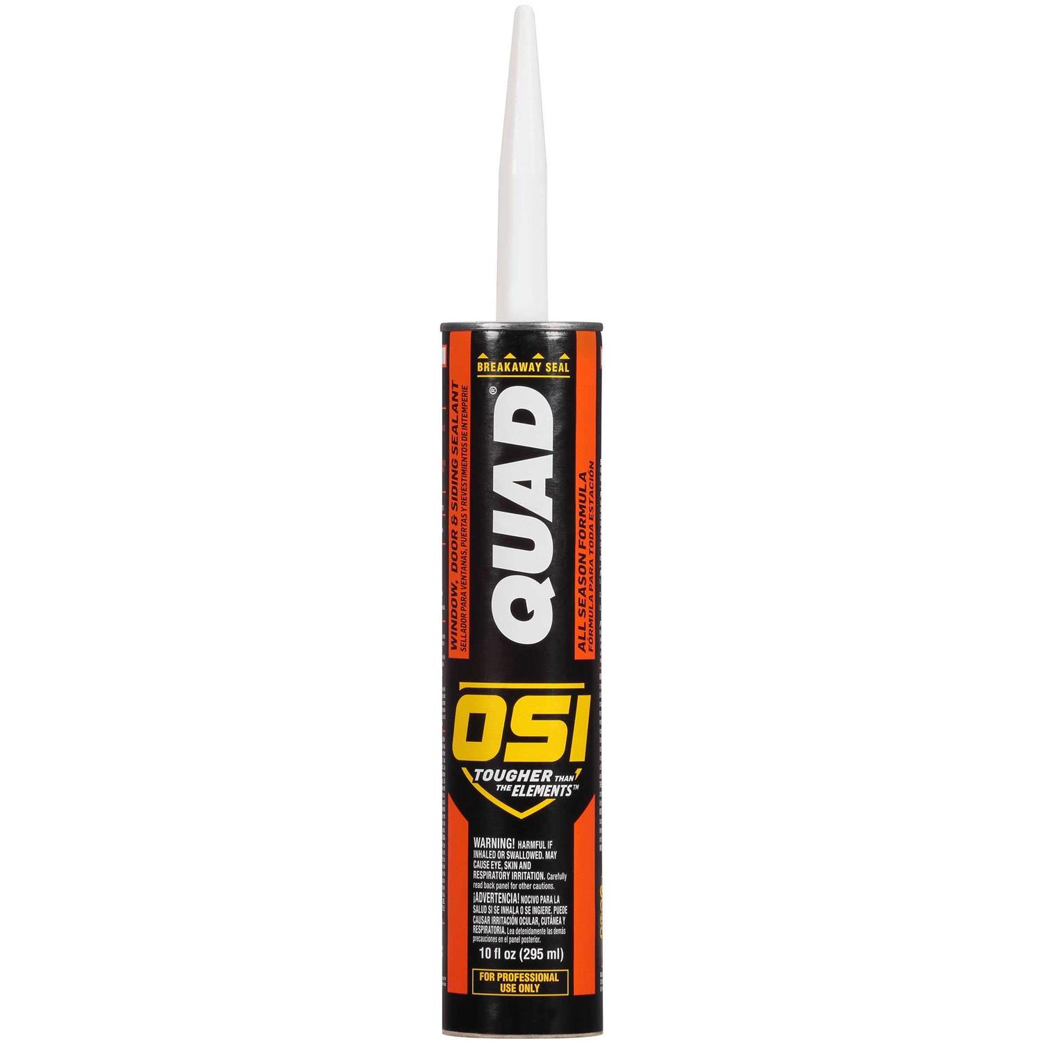 OSI Quad Advanced Formula 10 fl. oz Exterior WINDOW DOOR and Siding Sealant - Zenithce