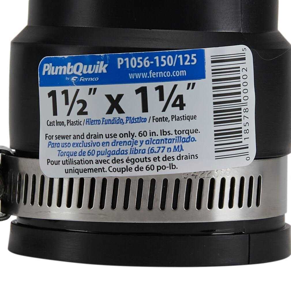 Fernco P1002-44 Flexible Coupling - Zenithce