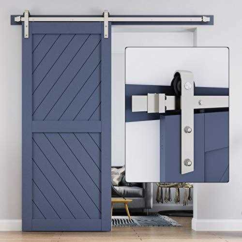 EaseLife 12 Stainless Steel Double Sided Push Pull Door Handle,H Shape Sliding Door Handle,Brushed,Fit for Glass Door Wooden Door - Zenithce
