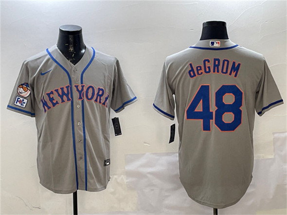New York Mets #48 Jacob DeGrom Gray 2025 Spring Training Cool Base Stitched Jersey - Zenithce