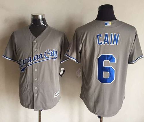 Royals #6 Lorenzo Cain New Grey Cool Base Stitched Jersey - Zenithce