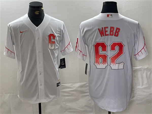 San Francisco Giants #62 Logan Webb White City Connect Cool Base Stitched Jersey - Zenithce