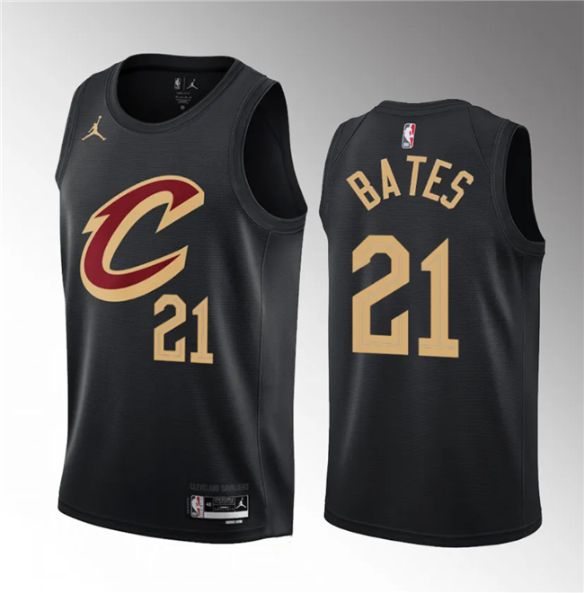 Cleveland Cavaliers #21 Emoni Bates Black 2023 Draft Statement Edition Stitched Jersey - Zenithce