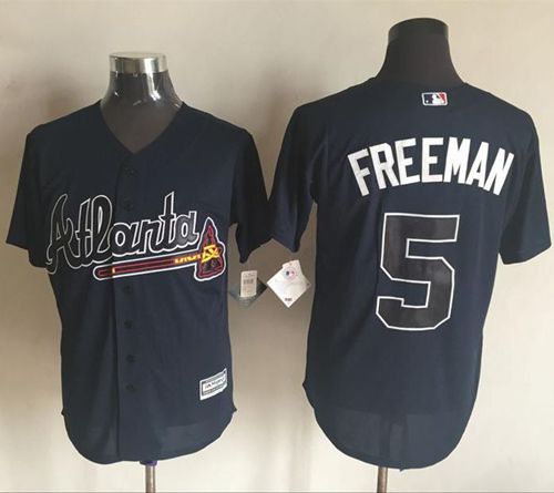 Braves #5 Freddie Freeman Blue New Cool Base Stitched Jersey - Zenithce