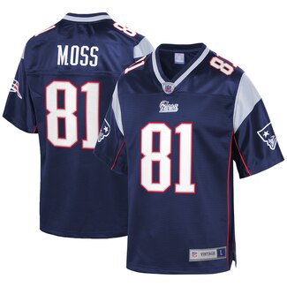 New England Patriots #81 Randy Moss Navy Stitched Jersey - Zenithce