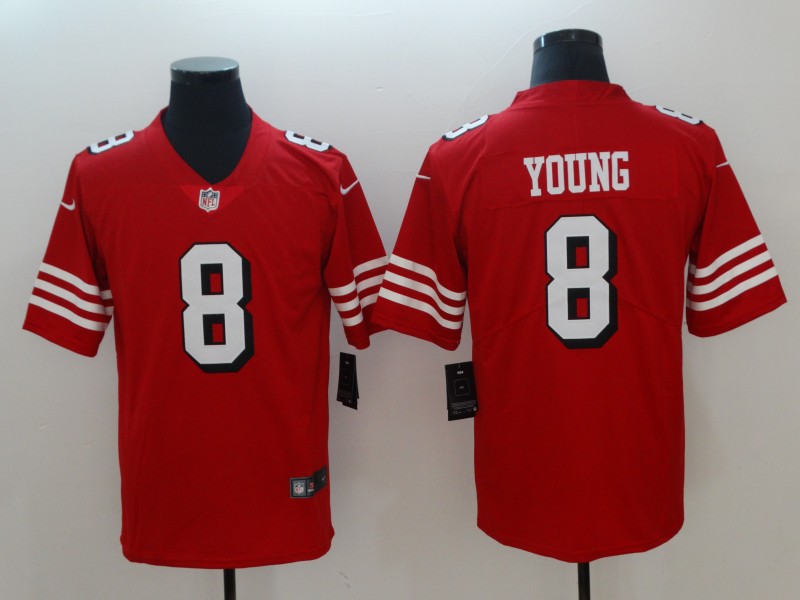 San Francisco 49ers #8 Steve Young Red 2018 Vapor Untouchable Limited Stitched Jersey - Zenithce