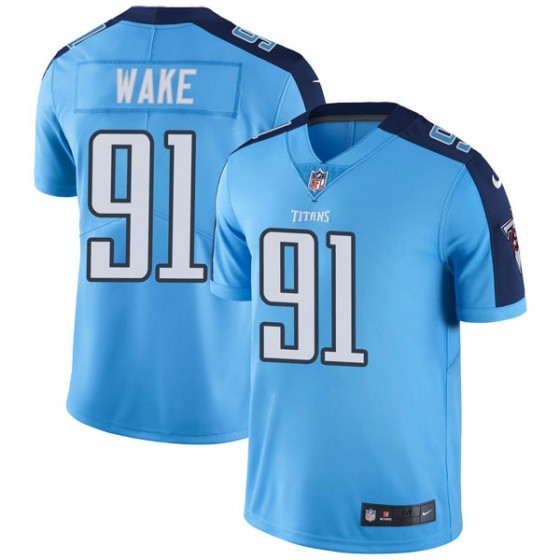 Tennessee Titans # 91 Cameron Wake Blue Vapor Untouchable Limited Stitched Jersey - Zenithce