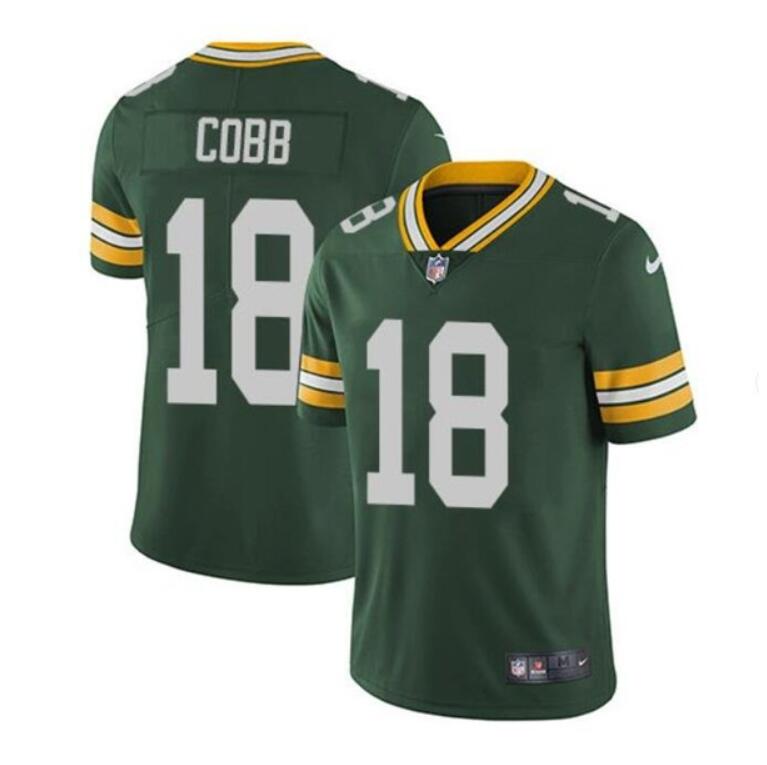 Green Bay Packers #18 Randall Cobb Green Vapor Untouchable Stitched Limited Jersey - Zenithce