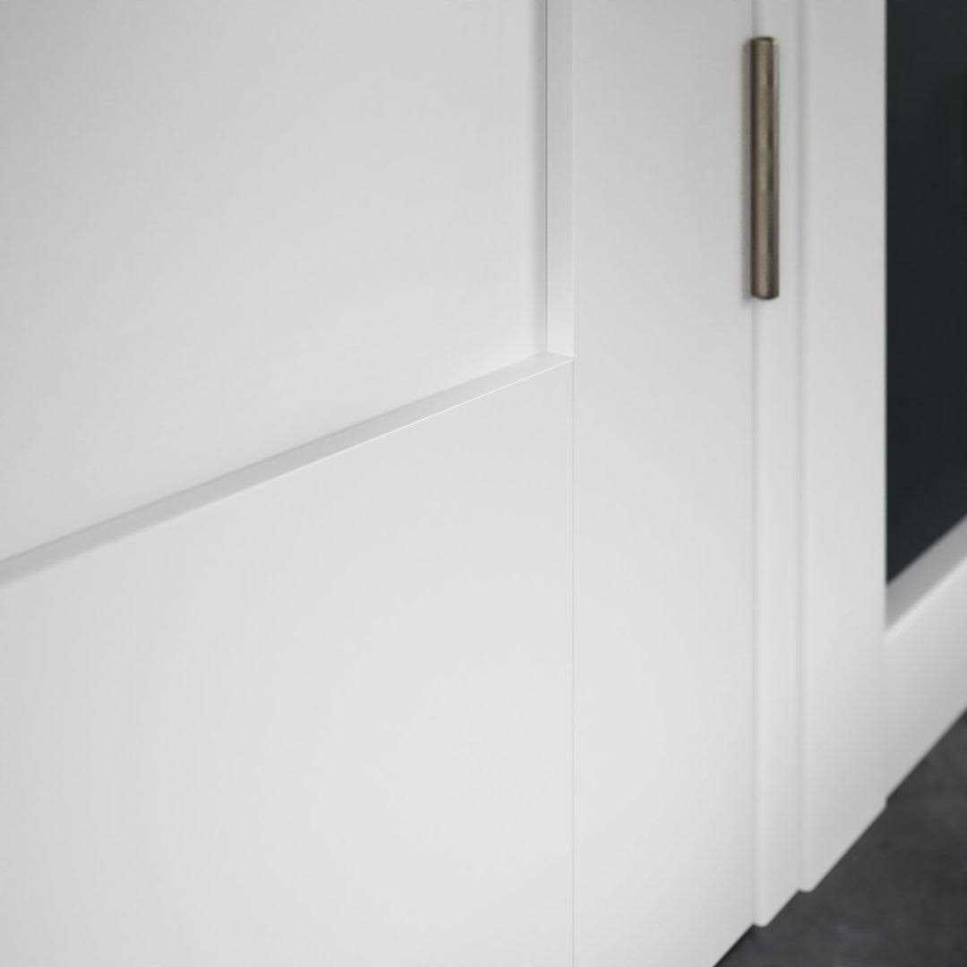 eightdoors 80 in. x 1-3/8 in. Contemporary U-Grooved Design Solid Composite Core RDL - Zenithce