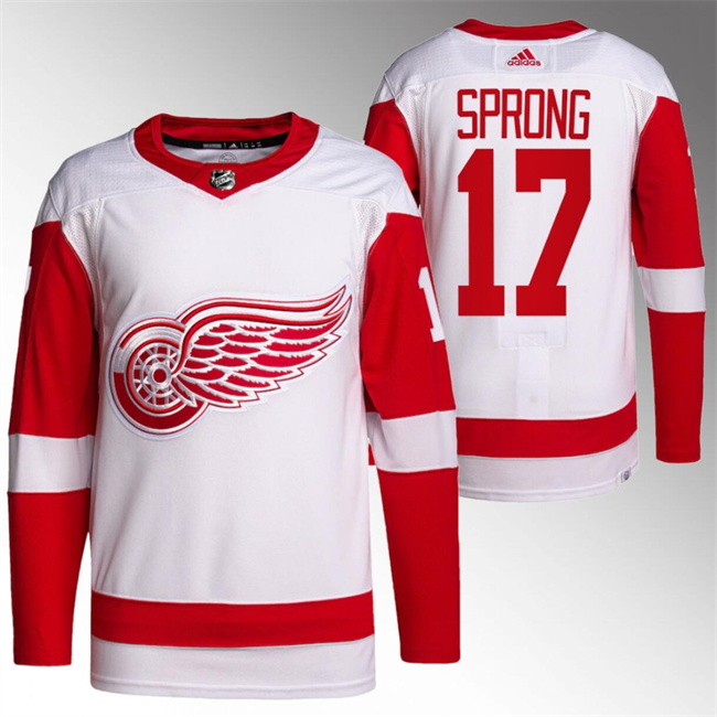 Detroit Red Wings #17 Daniel Sprong White Stitched Jersey - Zenithce