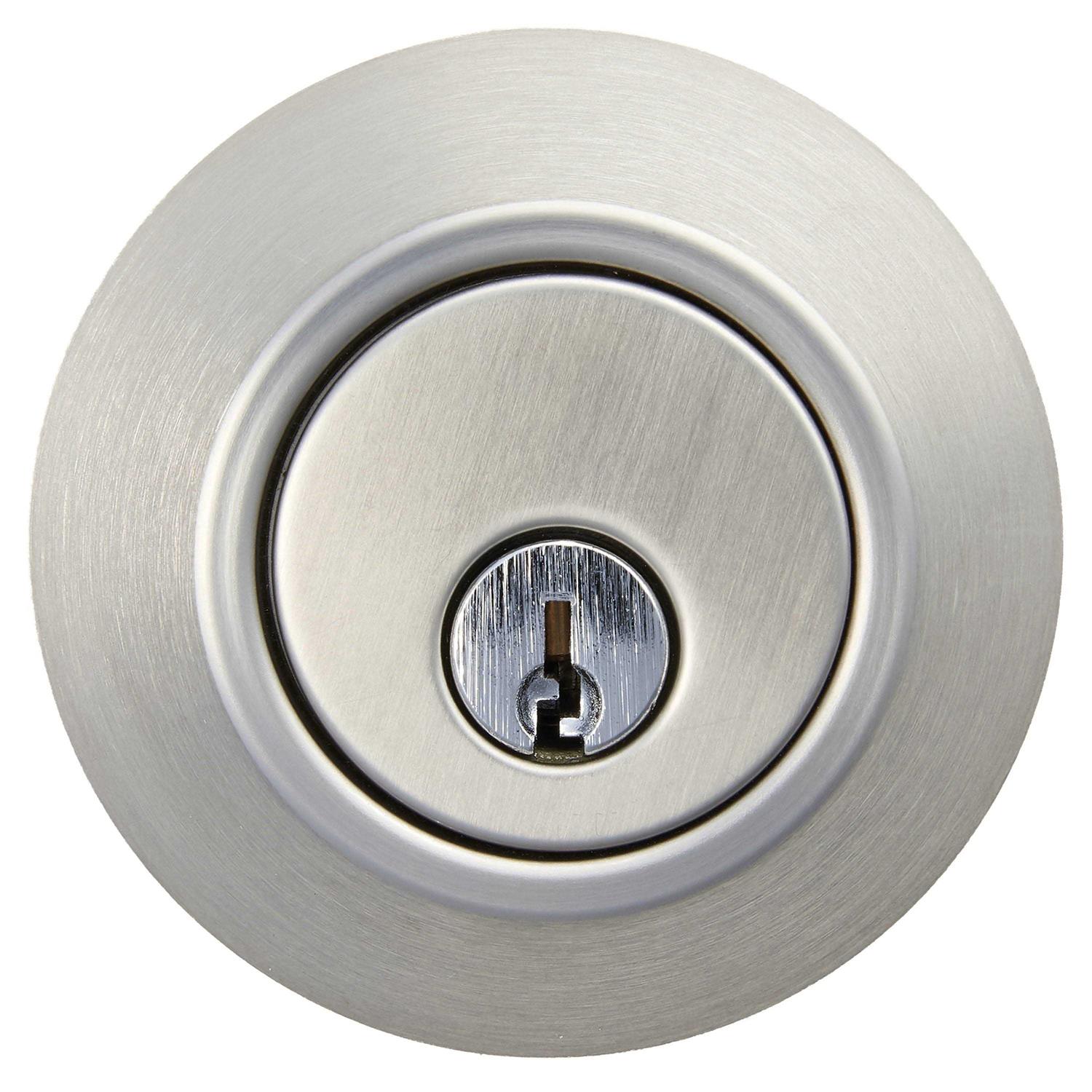 Hyper Tough Keyed Entry Polished Brass Tulip Doorknob and Deadbolt Combo Pack - Zenithce