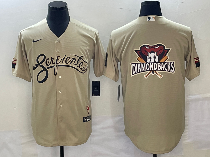 Arizona Diamondbacks Gold City Connect Team Big Logo Cool Base Stitched Jersey - Zenithce