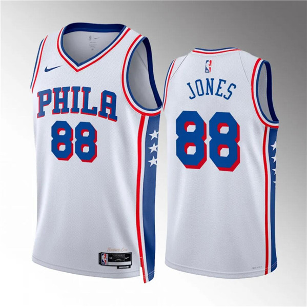 Philadelphia 76ers #88 Kai Jones White Association Edition Stitched Jersey - Zenithce