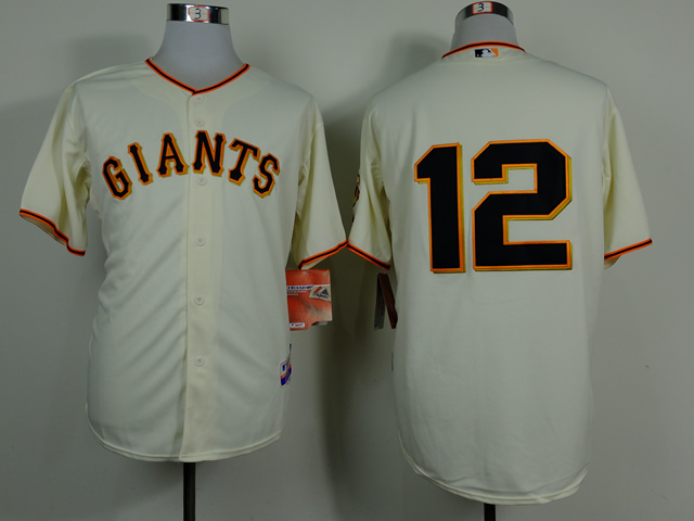 Giants #12 Joe Panik Cream Home Cool Base Stitched Jersey - Zenithce