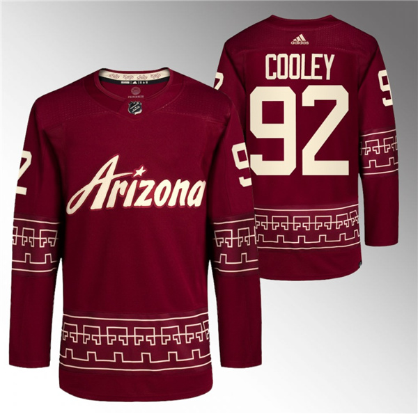 Arizona Coyotes #92 Logan Cooley Garnet Alternate Pro Jersey - Zenithce