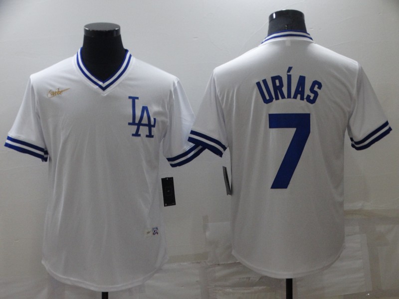 Los Angeles Dodgers #7 Julio Urias White Stitched Baseball Jersey - Zenithce