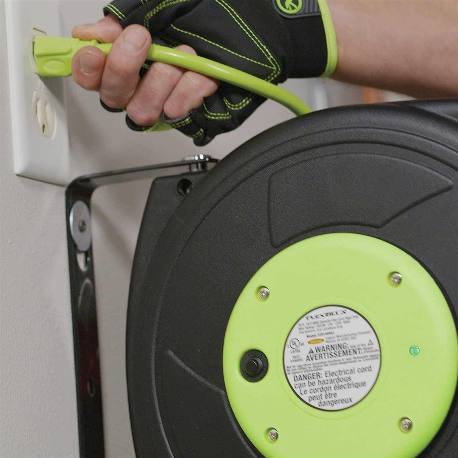 Flexzilla Enclosed Plastic Retractable Air Hose Reel L8250FZ - Zenithce