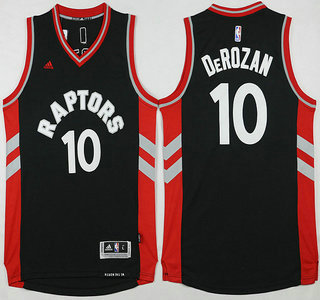 Toronto Raptors #10 Demar DeRozan Revolution 30 Swingman 2015-16 New Black Jersey - Zenithce